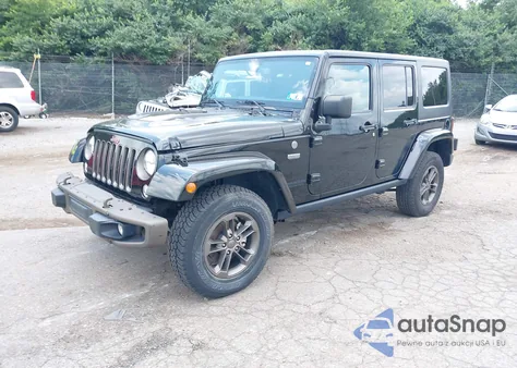 2016 Jeep Wrangler Unlimited 75Th Anniversary z USA, uszkodzony, nr VIN 1C4HJWEG3GL343340